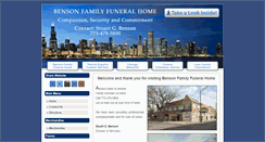 Desktop Screenshot of bensonfamilyfuneralhome.com